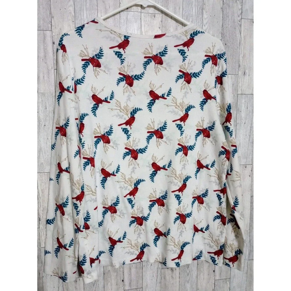White‎ Stag Tee Red Bird Long Sleeve Round Neck Size XL (16/18) - Picture 2 of 5
